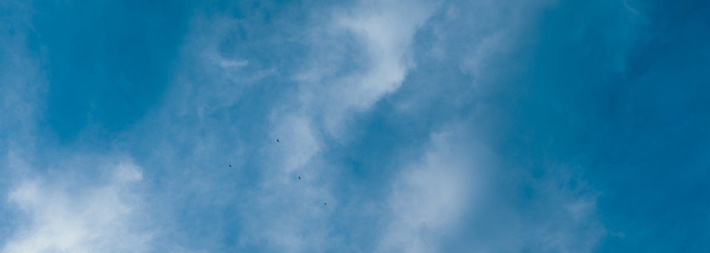 Blue sky with white clouds